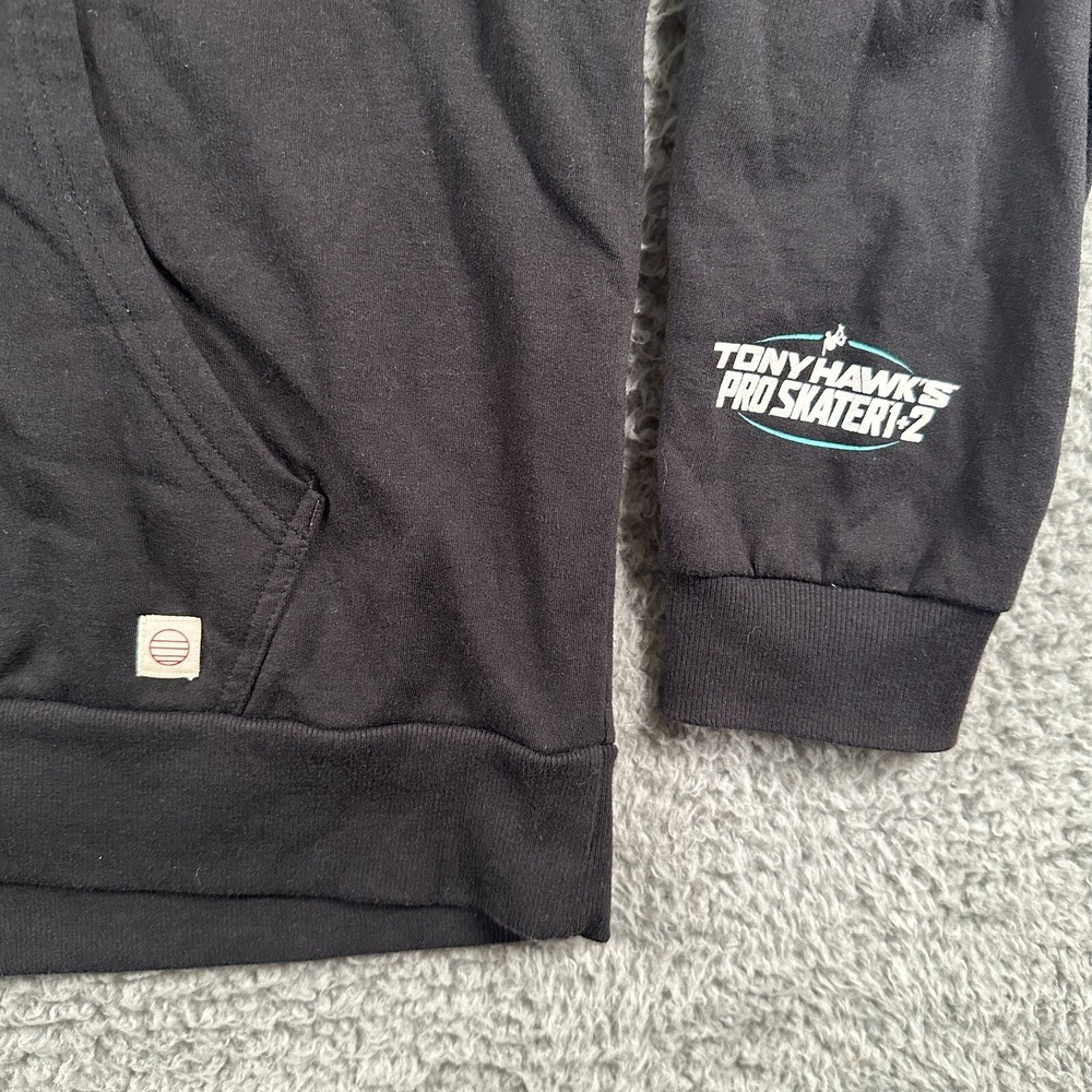 Marine Layer x Tony Hawk Hoodie Mens XL Black Full Zip Cotton Modal Made In USA - Picture 3 of 11